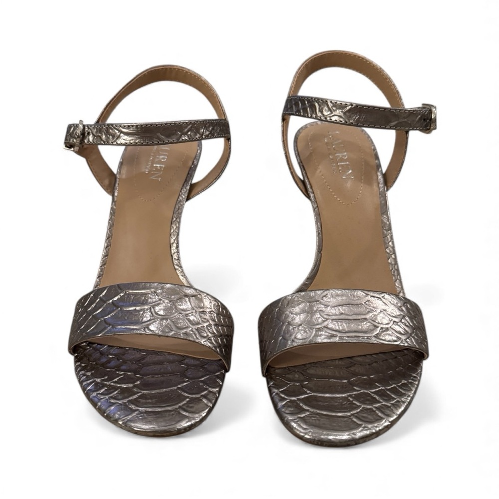 Ralph Lauren Metallic Silver Sandals